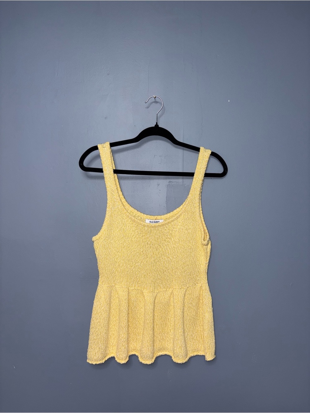 Old Navy | Yellow Knit TankTop | Size Medium